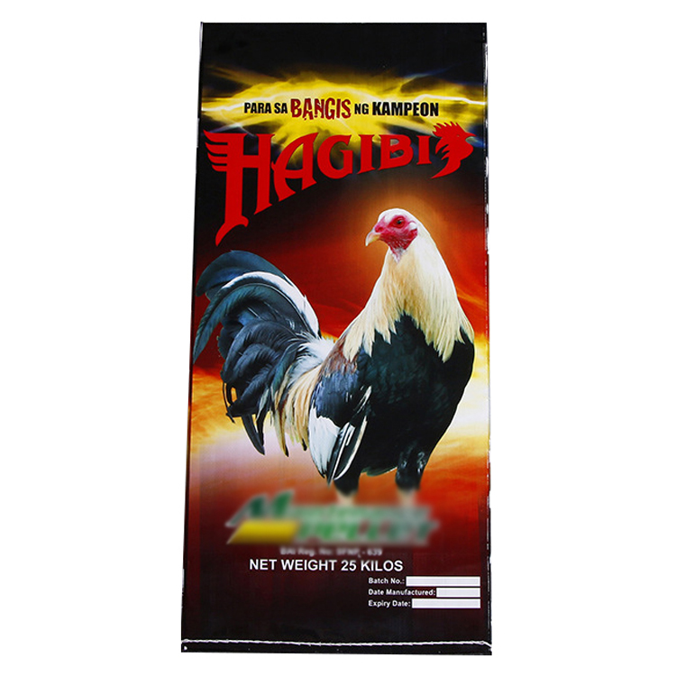 Guangxi shunxingEmpty 25kg 50kg PP Woven Animal Chicken Fish Horse Pig Poultry Feed Bags sack