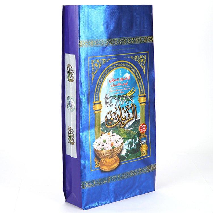 Shunxing PP laminated colorful printing packing woven packaging rice bags