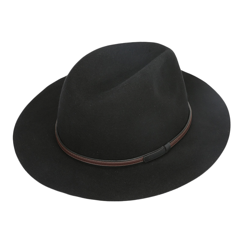 Classic fedora wool felt hat for men FM152018