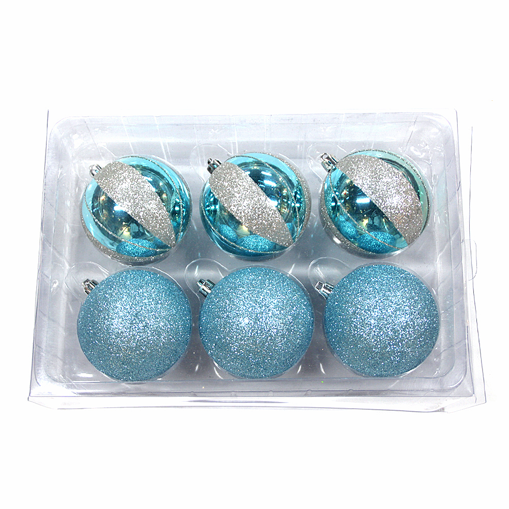 Inexpensive excellent quality plastic Xmas ball set