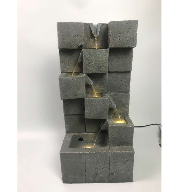 classical antique polyresin slate fountain for garden decoration