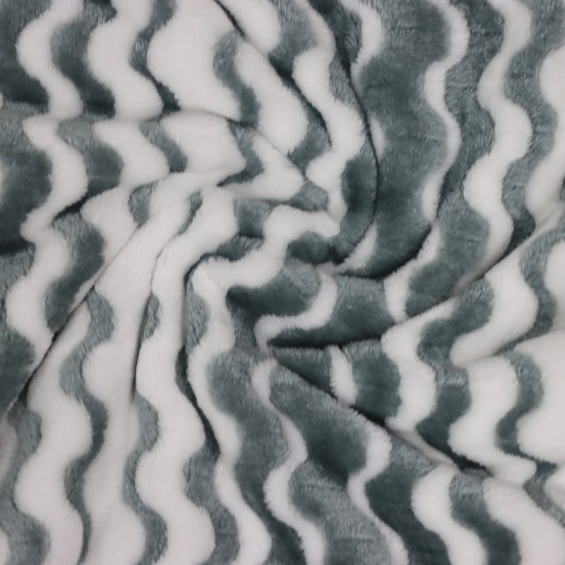 100% polyester cationic jacquard flannel