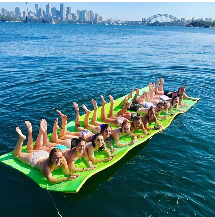 Eco-friend XPE foam Made 15x6ft size Floating Water Carpet