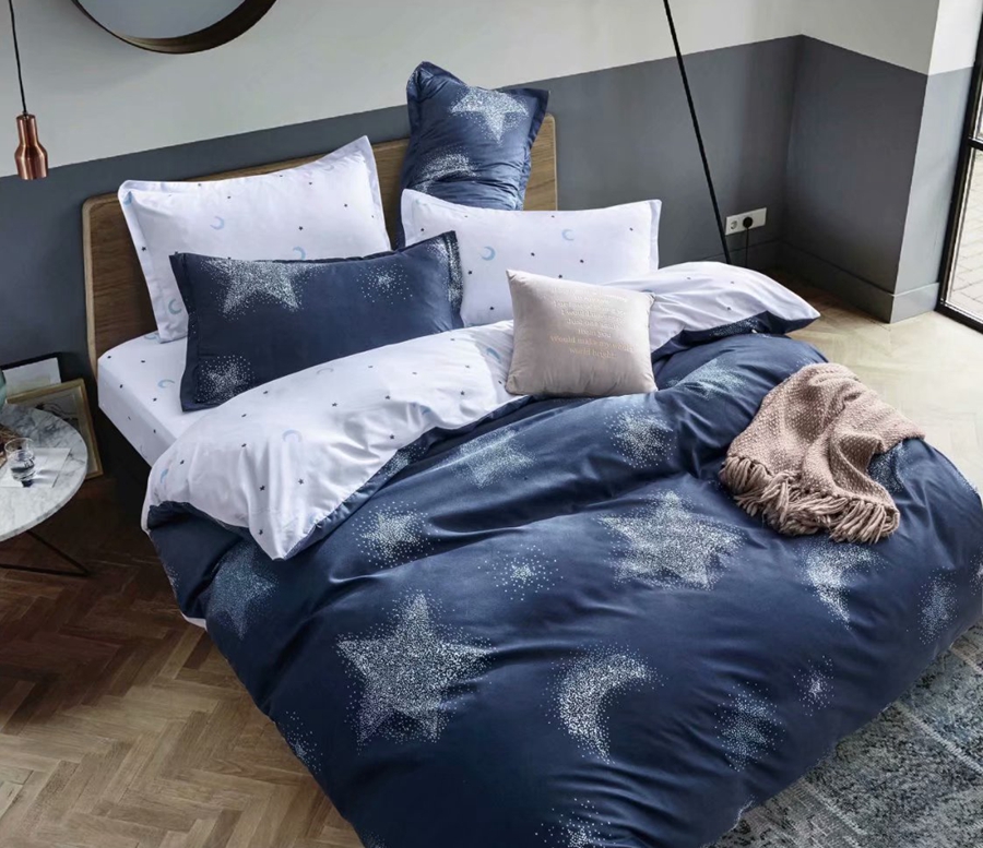 Prewshed microfiber bedding set