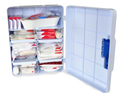 Shelf Style Factory Kit Wall Mounted First Aid Kit With Lock Key For Industry Office School Public