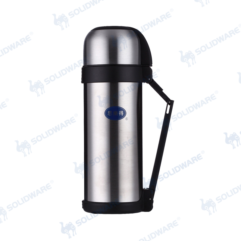 Stainless Steel Double Wall Vacuum Flask with Straps