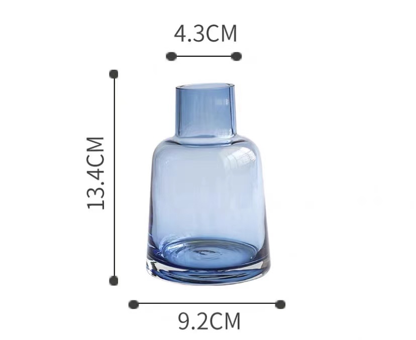 Glass vase solid color vase