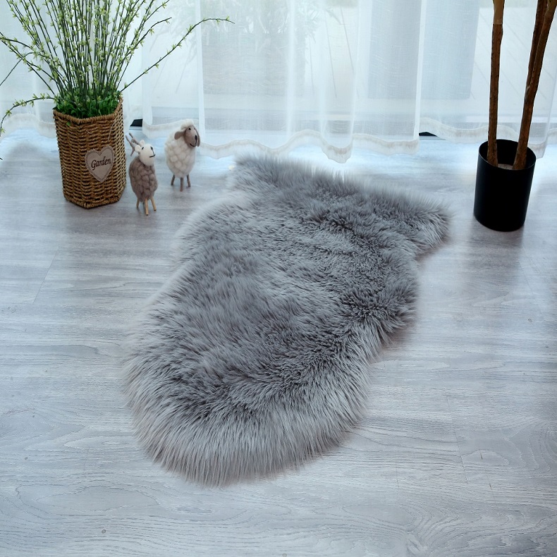 Comfortable faux fur rug carpet Home decor sheepskin fur carpets rugs Shaggy fur area rugs carpets for living room