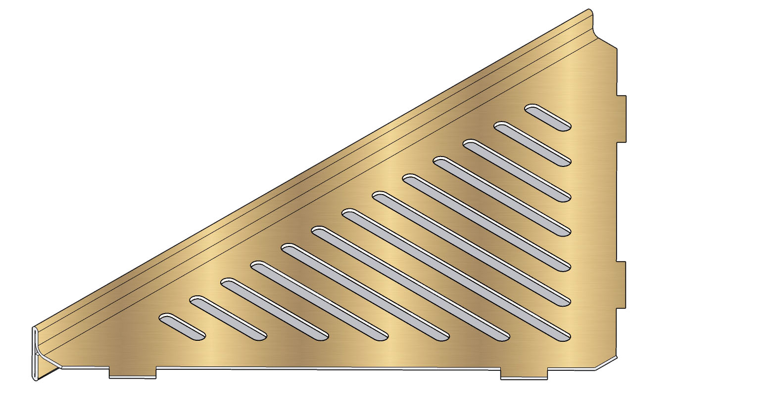 stainless steel corner shelf SLF-2
