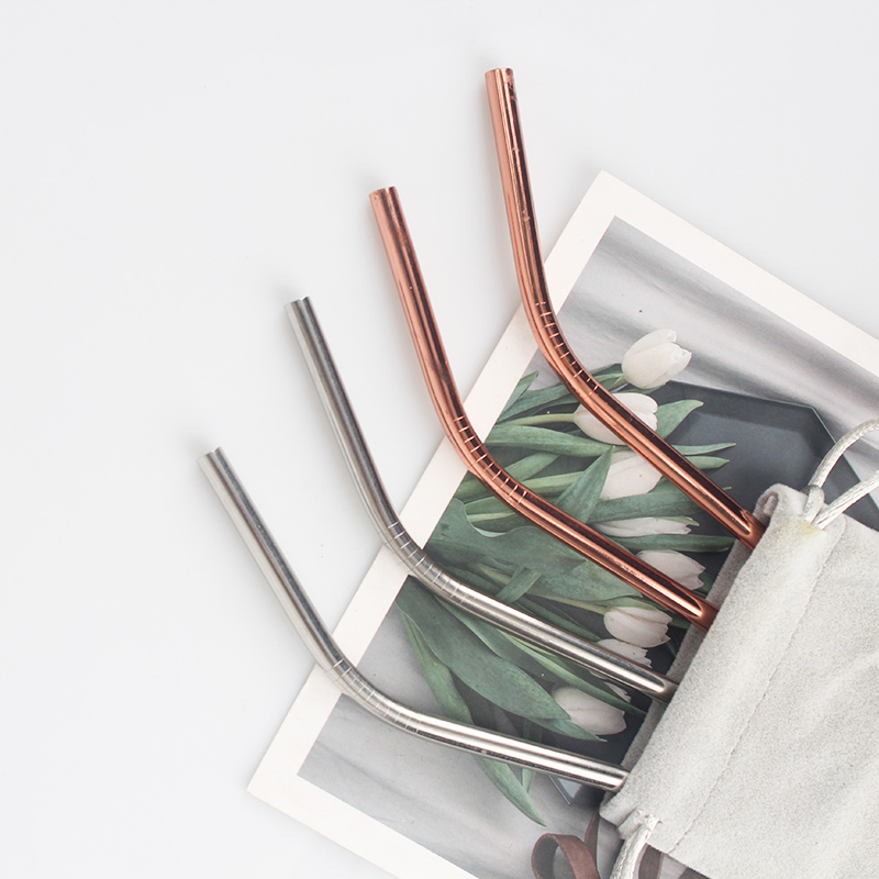 KASU ST009 Elegant Eco-friendly Stainless Steel Straw