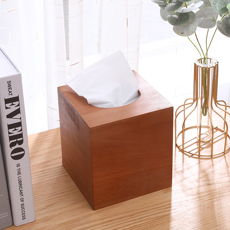Wooden tissue box wooden packing box