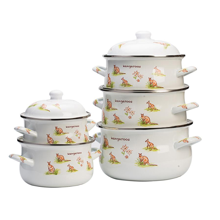 16cm~26cm enamel cookware set enamel kitchenware cookware set