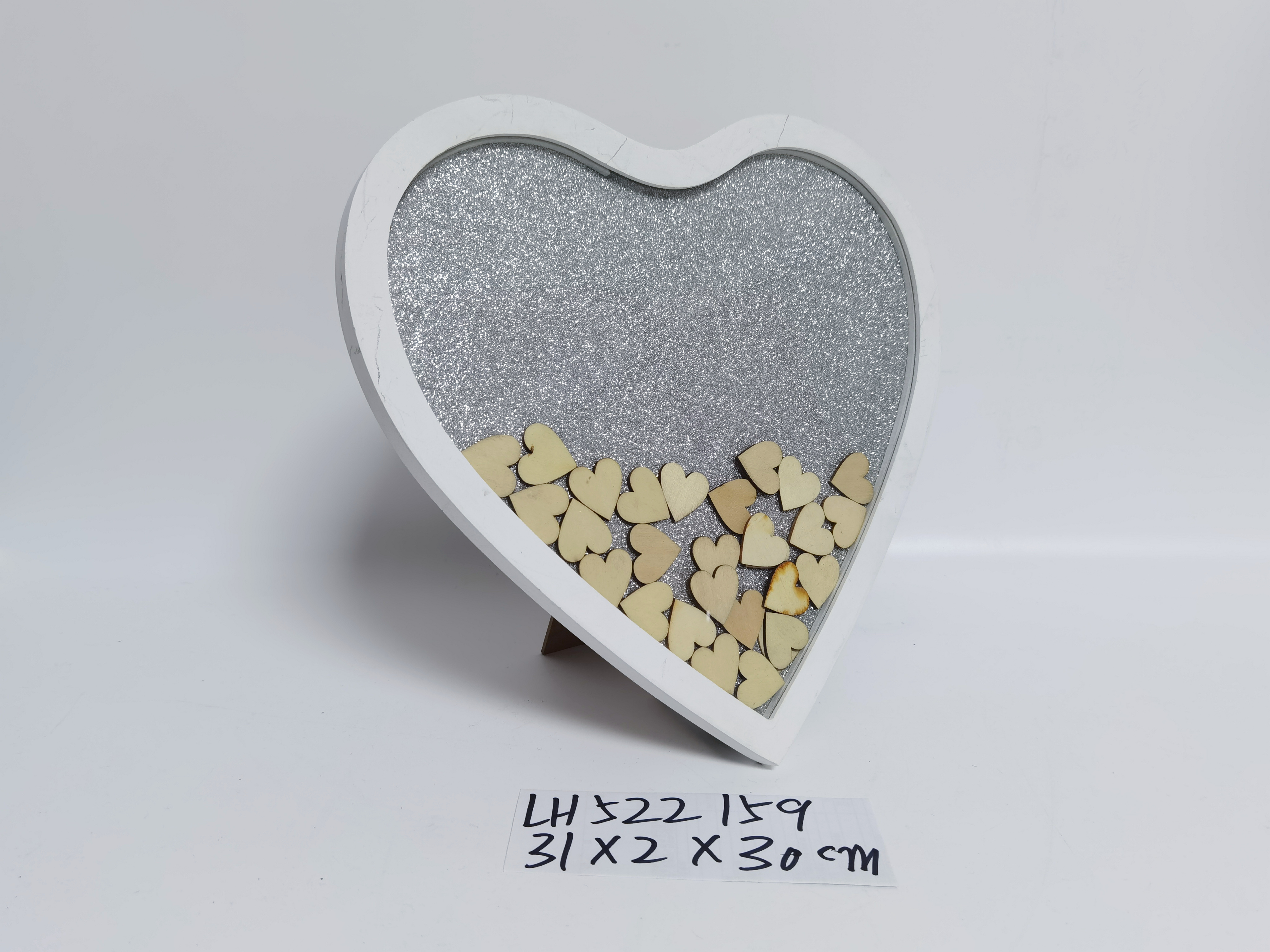 MDF wooden heart frame