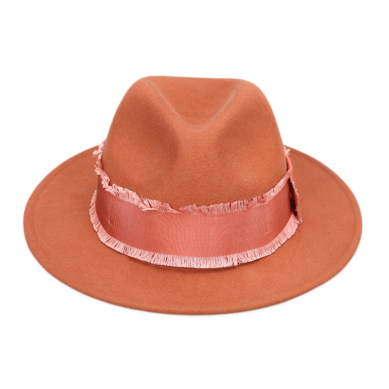 Fashion male 100% wool felt fedora hat