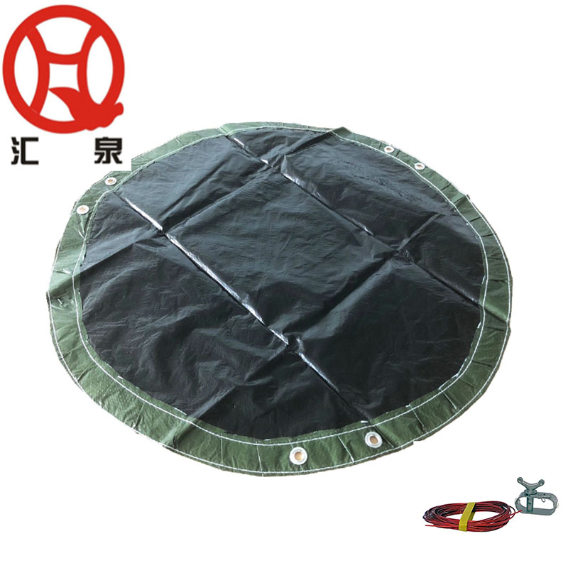 120gsm Green/Black Color 16ft Round Ground Pool cover