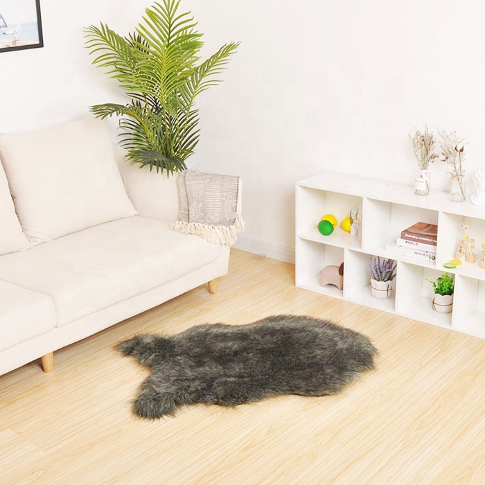 fluffy shaggy fake fur carpet wholesale imitation wolf fur carpets rugs decoration fur carpets and rugs for bedside