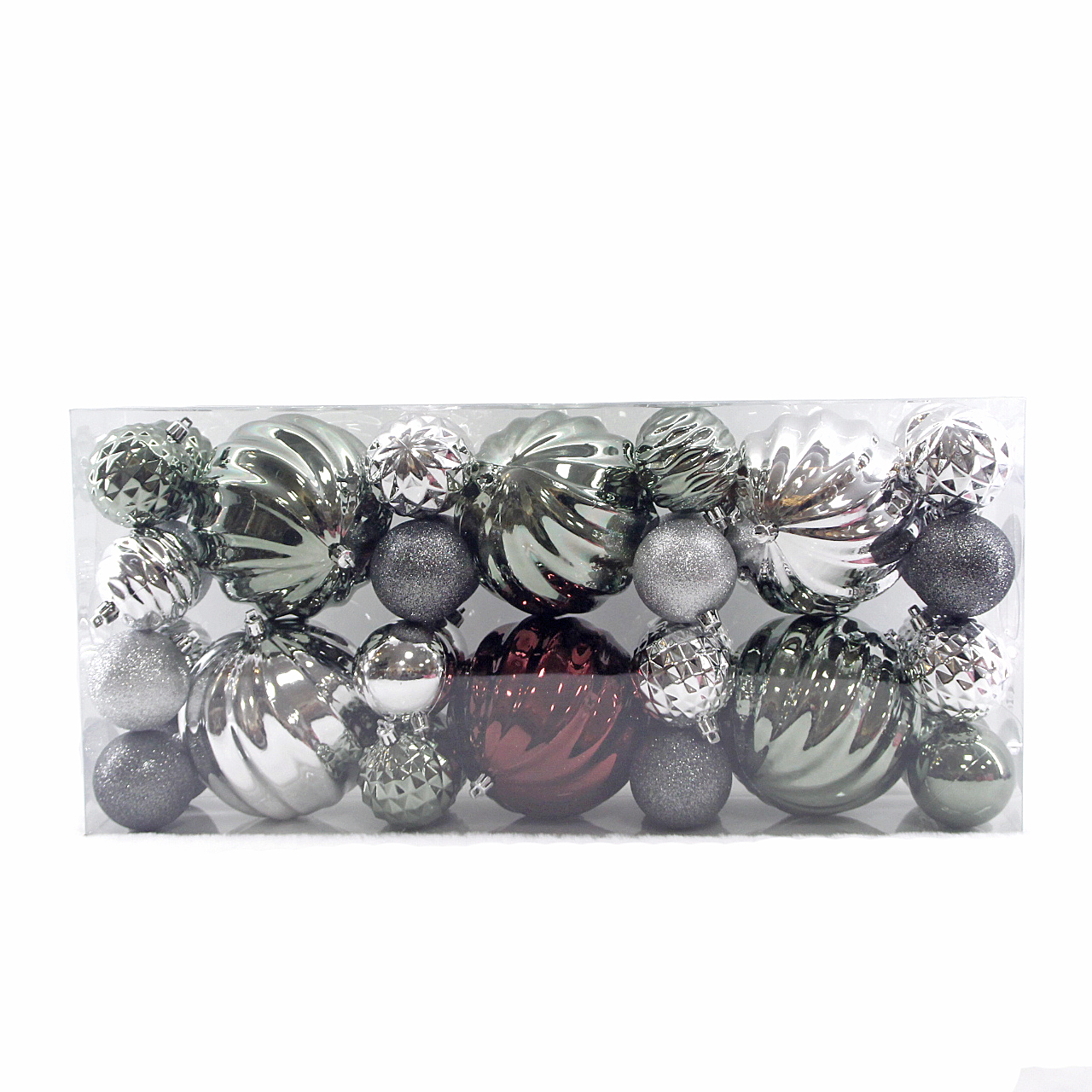New design hot selling plastic Christmas ornament set