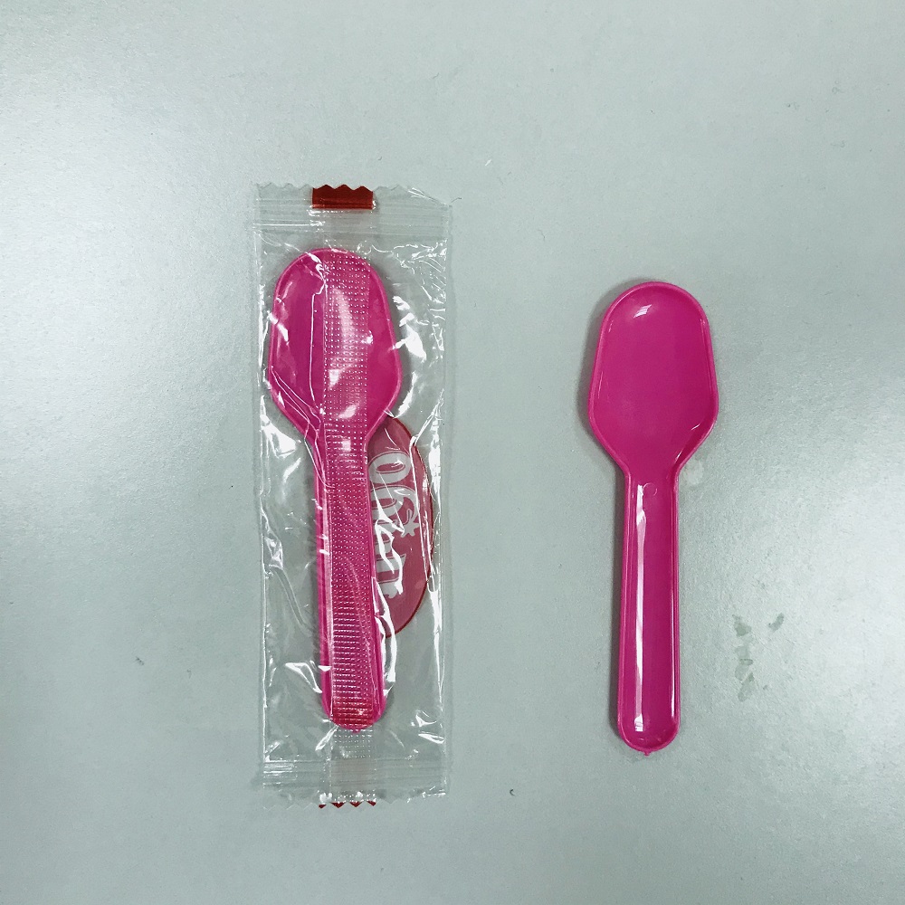 Disposable plastic Mini Ice cream Spoon