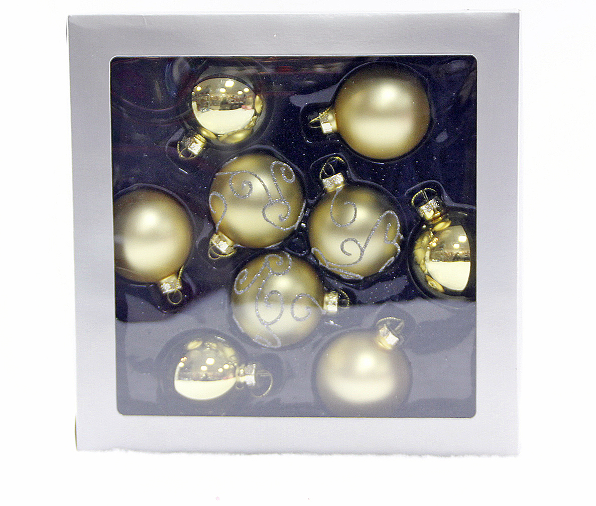 Promotional plastic Christmas gift ball set