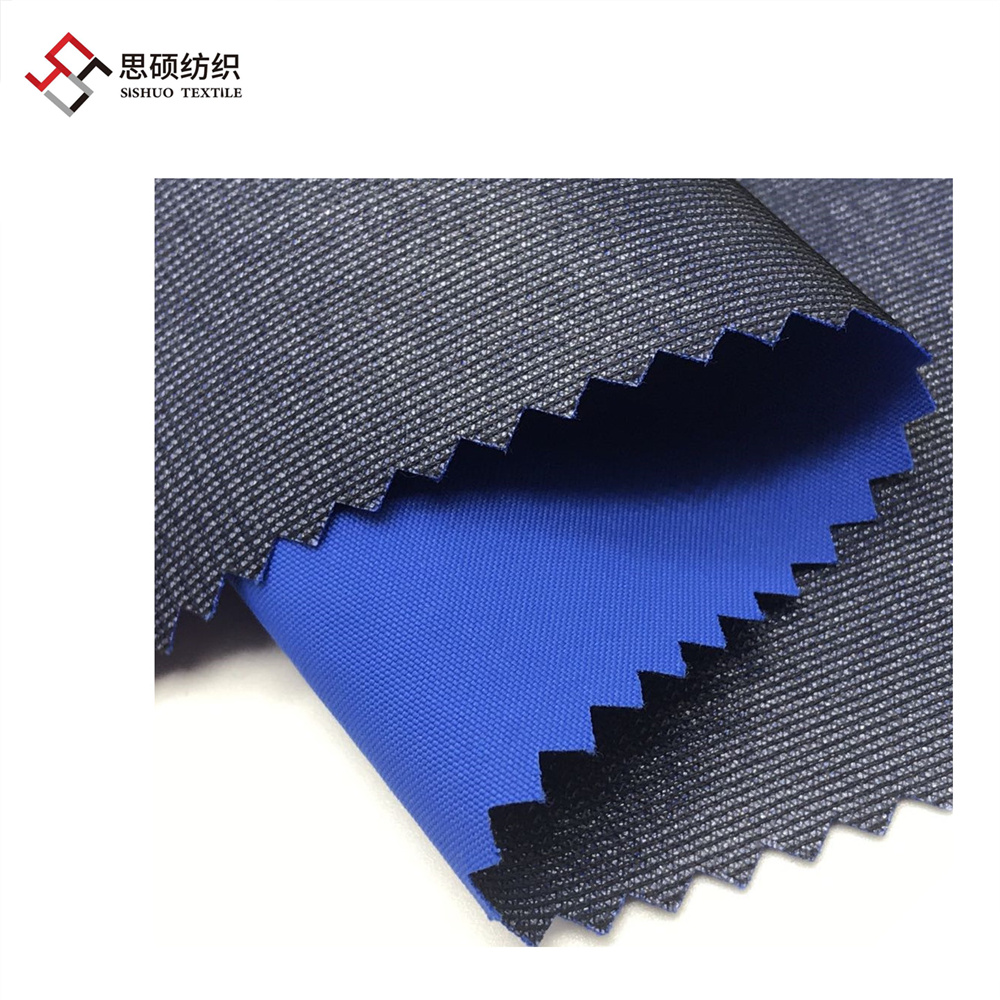 cordura bonded PU tricot three layers fabric for outdoor jacket