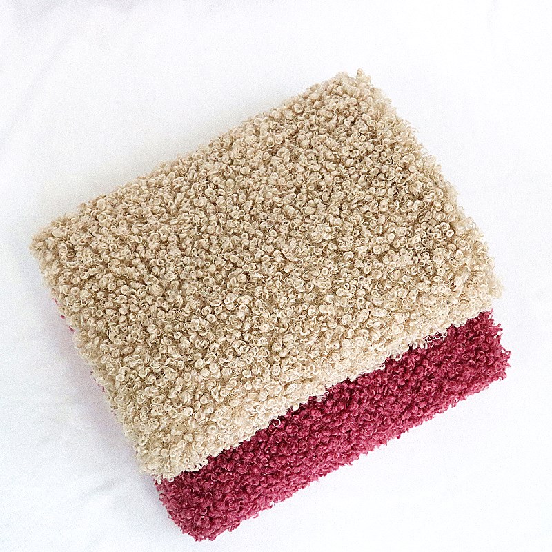 100% polyester solid loop velvet