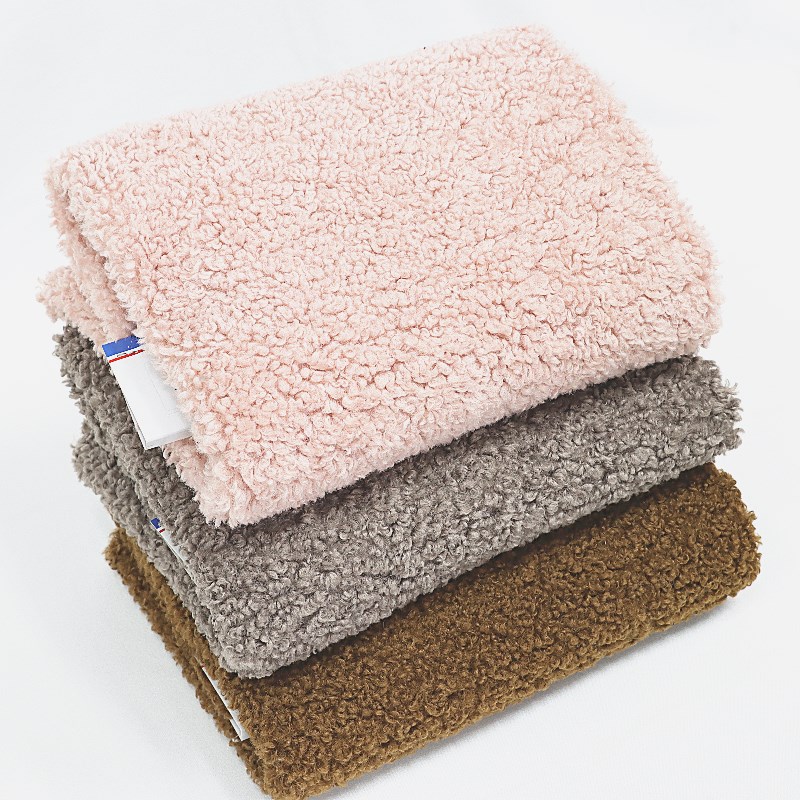 100% polyester solid loop velvet