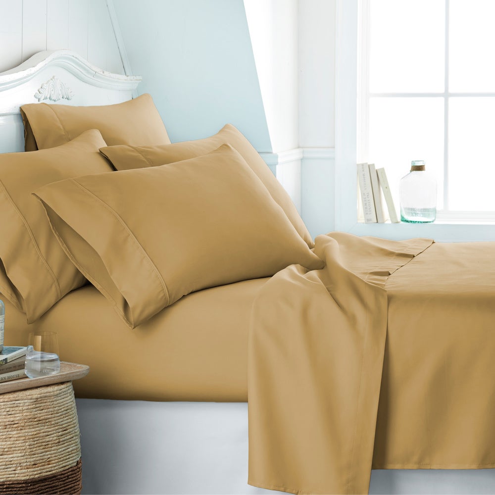 Microfiber sheet set fitted set 4pc bedding set