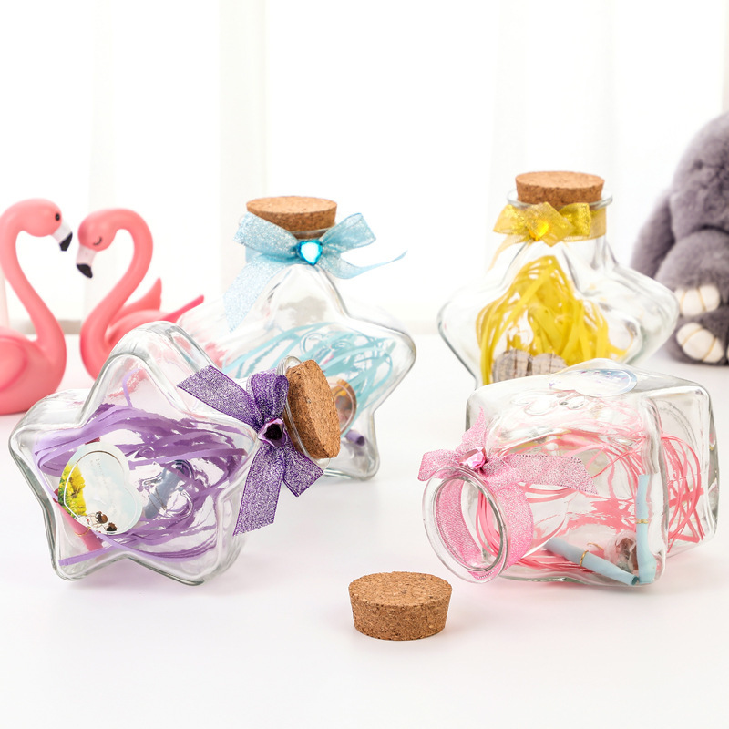 50ml 100ml 200ml 300ml 500ml 800ml Candy bottle wedding gift bottle toy glass bottle decorated glass bottle