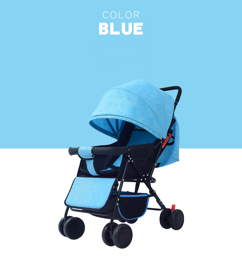 Factory wholesale lightweight foldable baby stroller pram