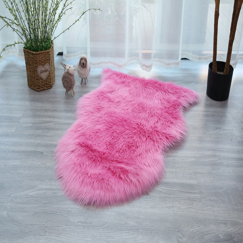 Nordic faux fur rug carpet Comfortable sheepskin fur carpets rugs Shaggy fur area rugs carpets for living room