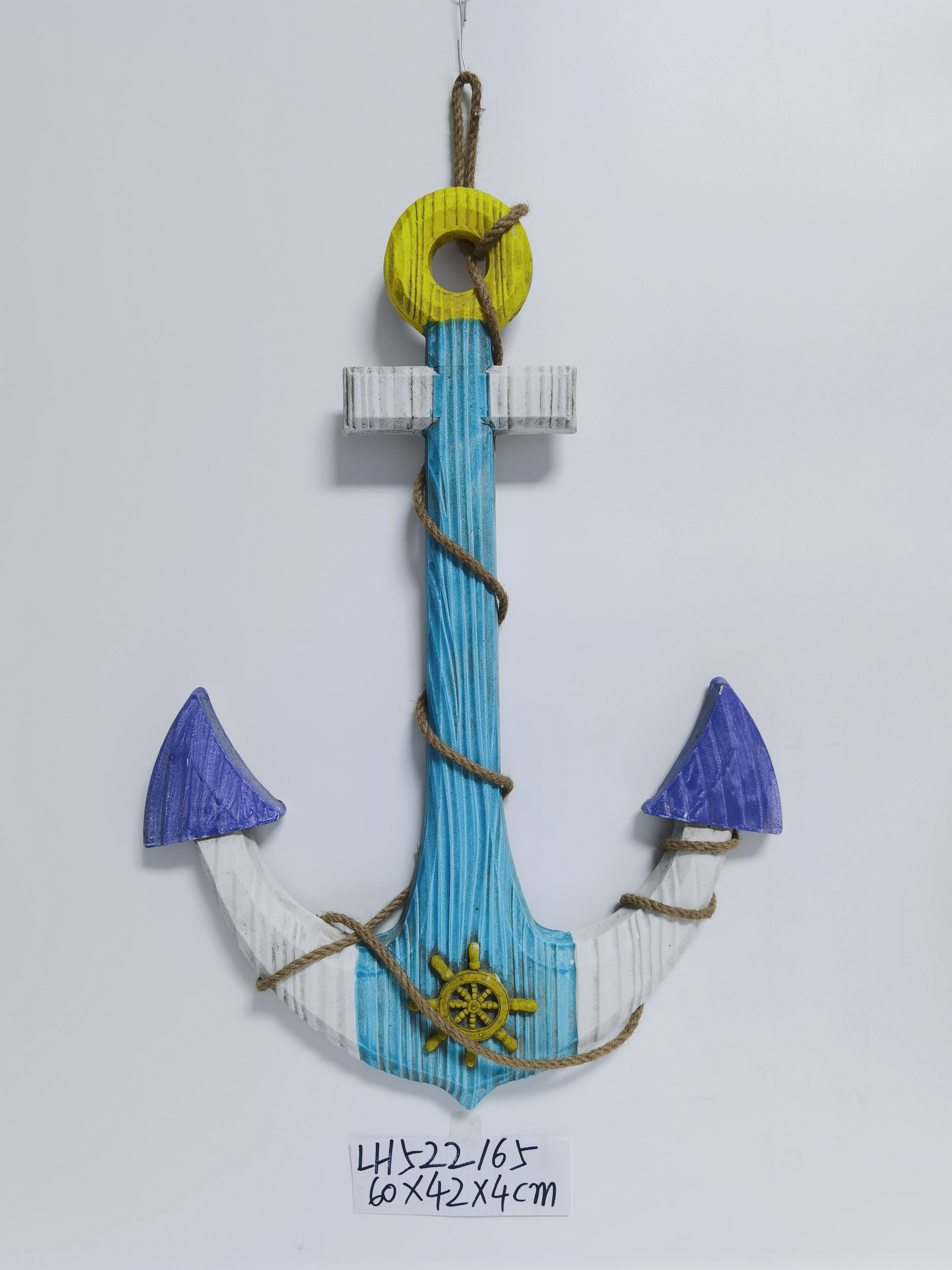 MDF wooden Marine wind wall hanging anchor
