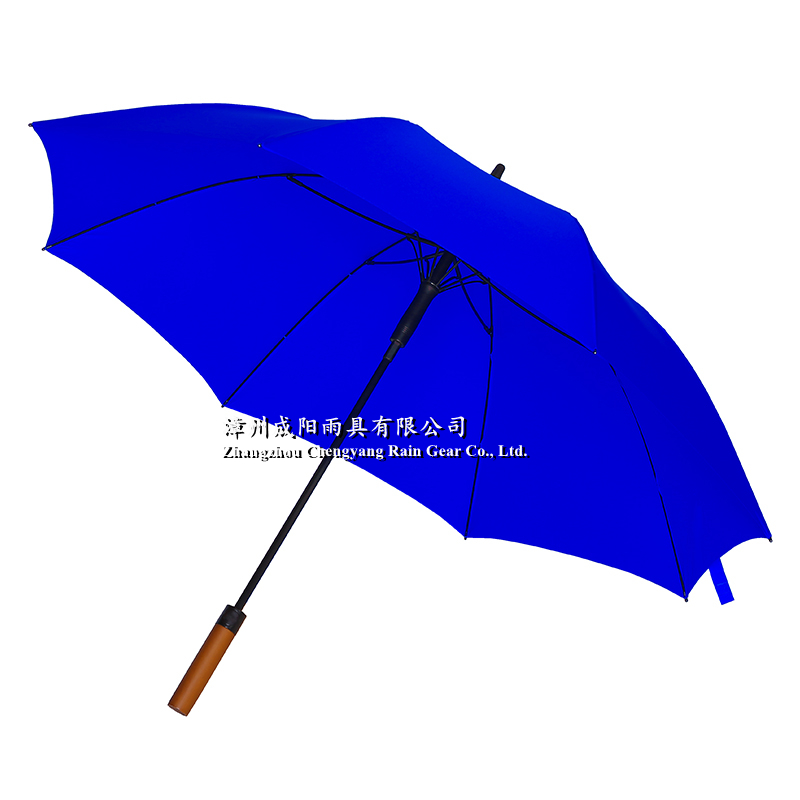 27'' x 8k auto open full fiber frame pongee straight umbrella