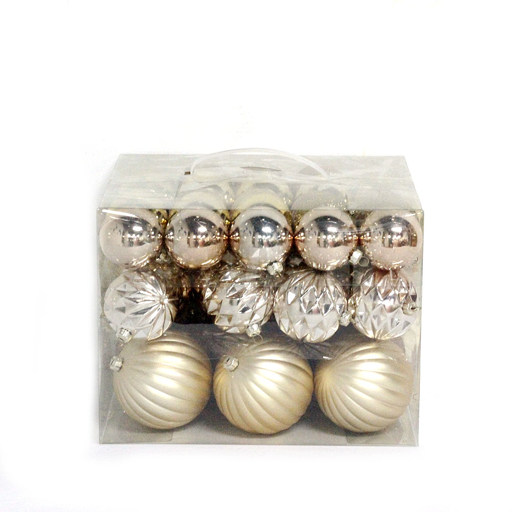 Shatterproof salable Christmas plastic hanging ball