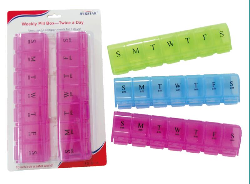 Pop-up Weekly Pill Box (Twice a day)