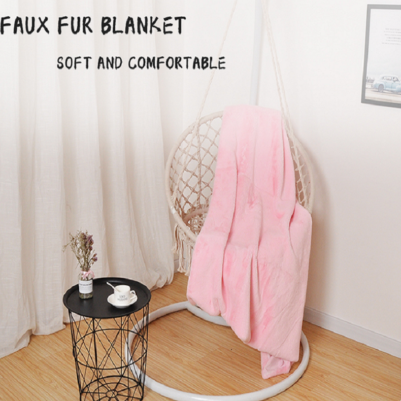 50x60“,60x70", 70*80" Luxury fauxfur blankets New design rabbit fur throws blankets Soft faux fur blankets throws