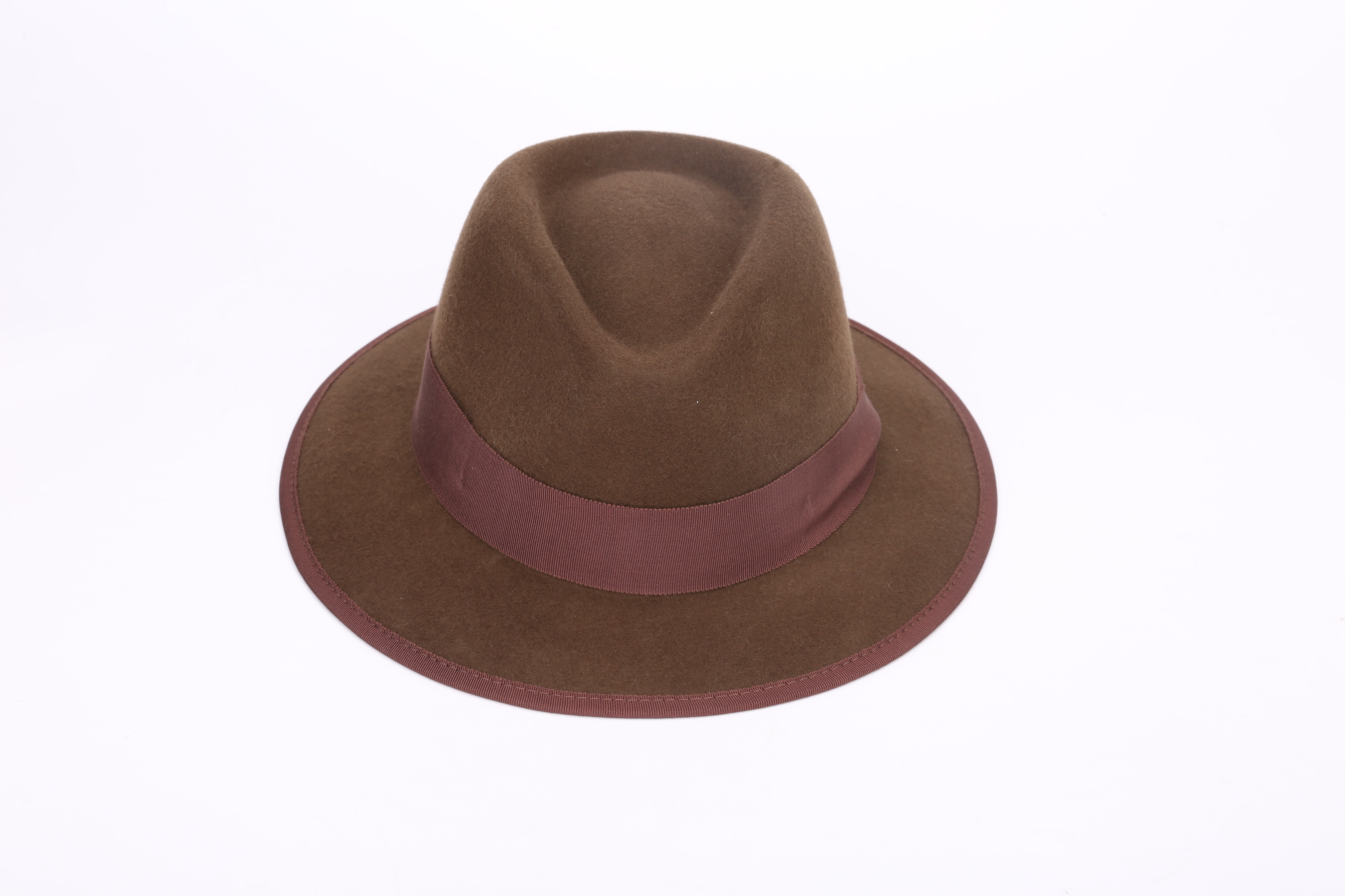 high quality brown mens felt
