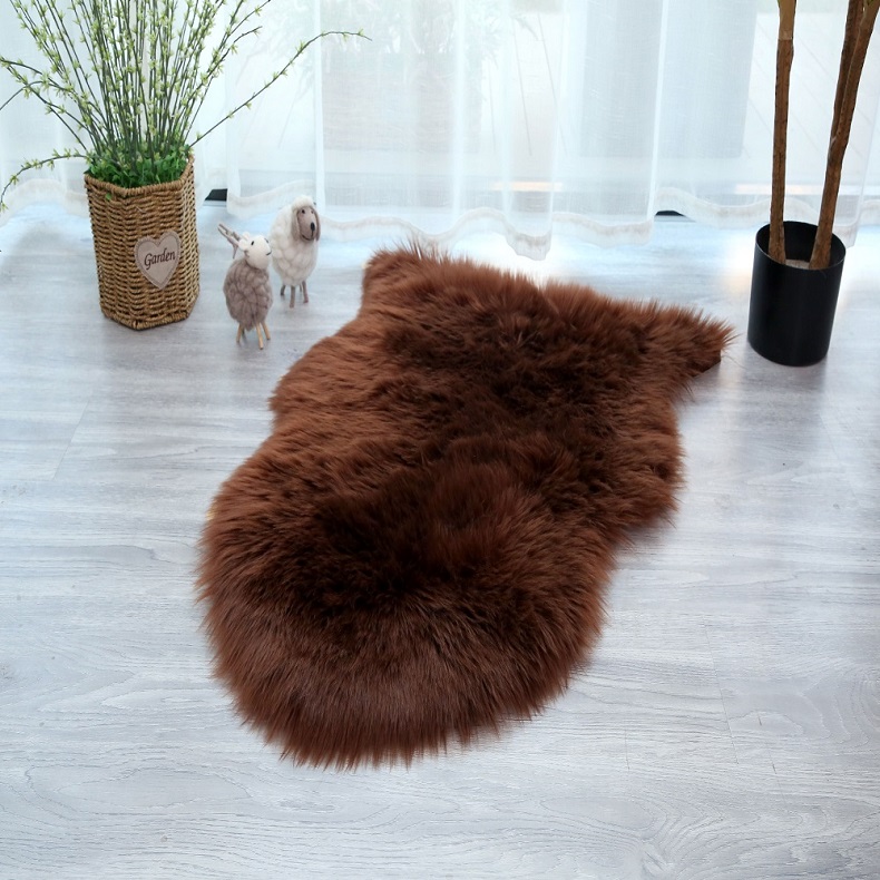 Modern faux fur rug carpet Home decor sheepskin fur carpets rugs Shaggy artificial fur rugs carpets for living room