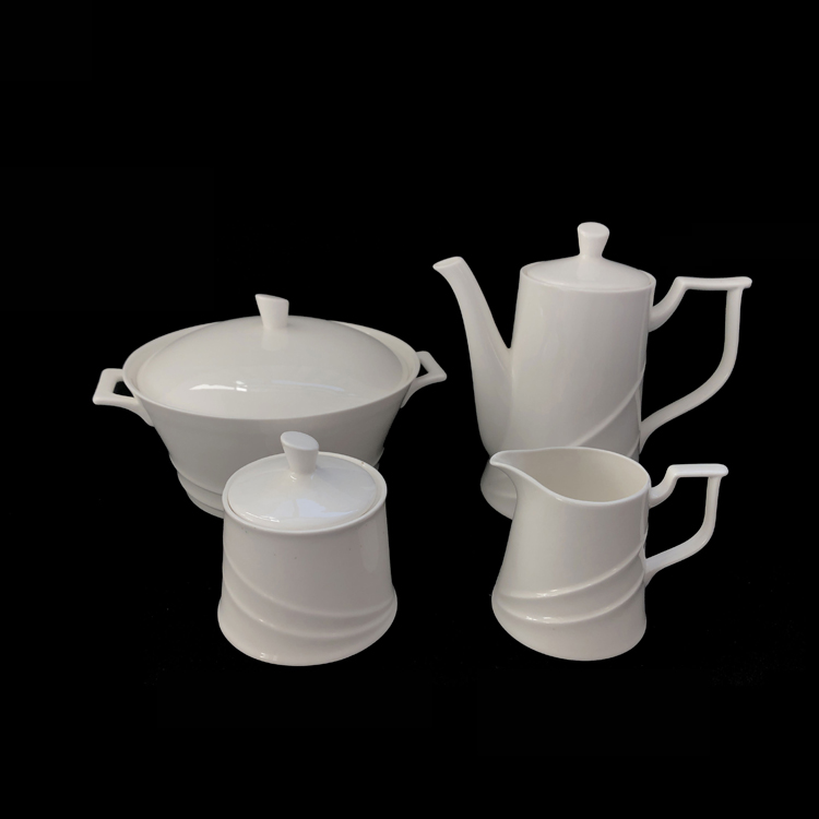 Hassan coffee cup and saucer pot set ceramic bowl pot milk jug sugar bowl set coffee utensils teapot