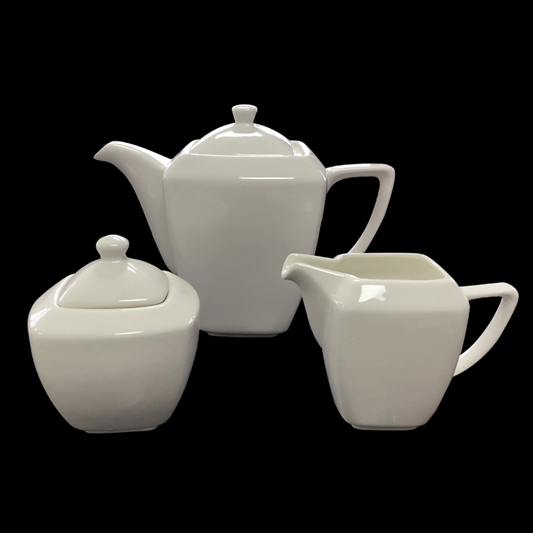 Square coffee cup and saucer set ceramic household afternoon tea set coffee set milk jug sugar bowl