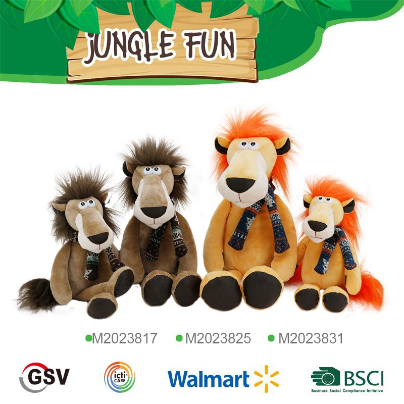Wild Animals Lion Gtst Plush Toy（m2023817 M2023825 M2023831）
