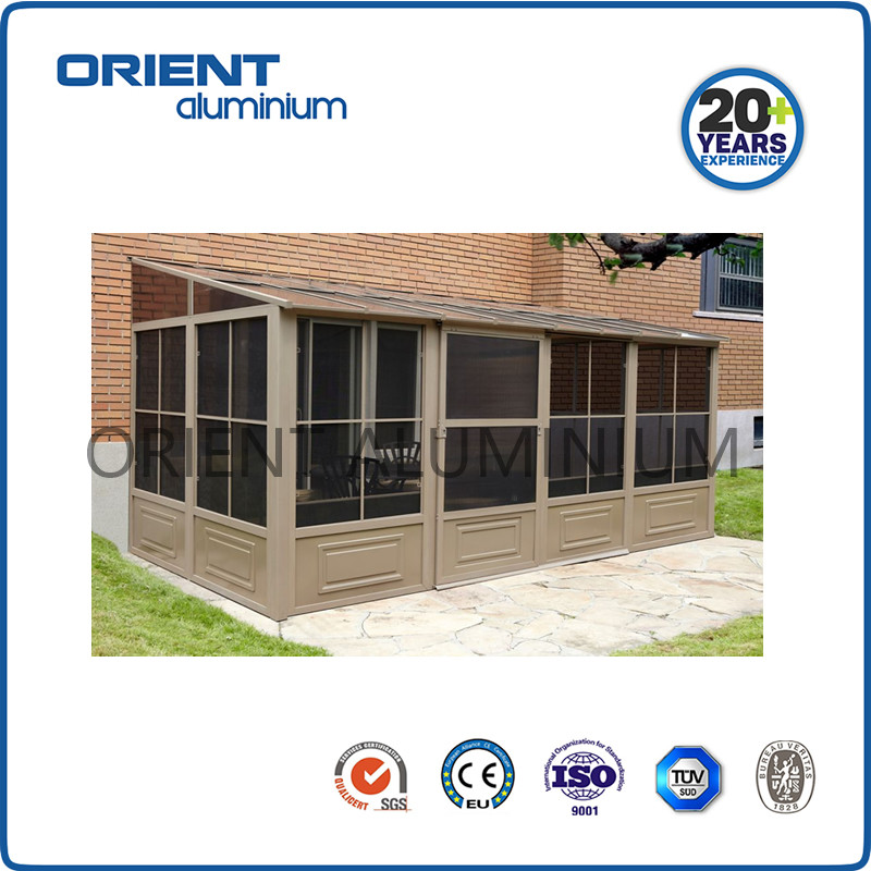 powder coated greenhouse aluminium lock profile for sale