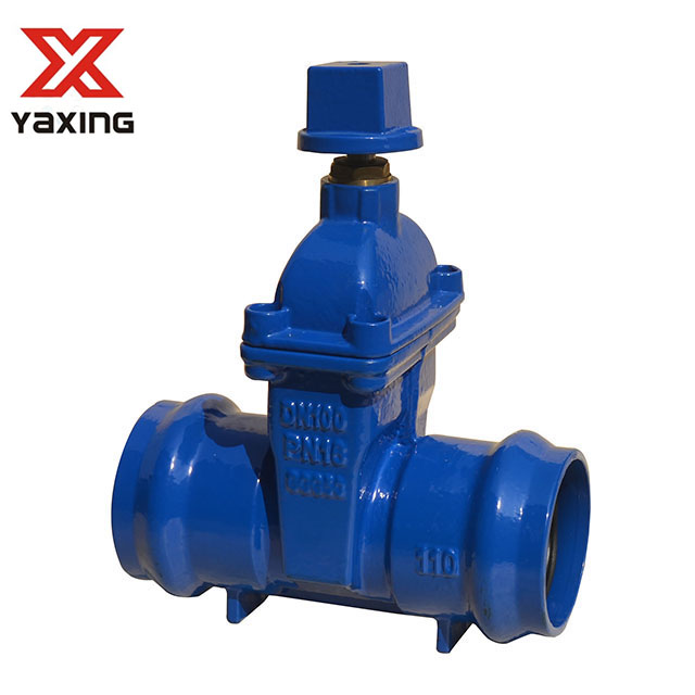 Socket end Resilient seated gate valve with Cap-nut