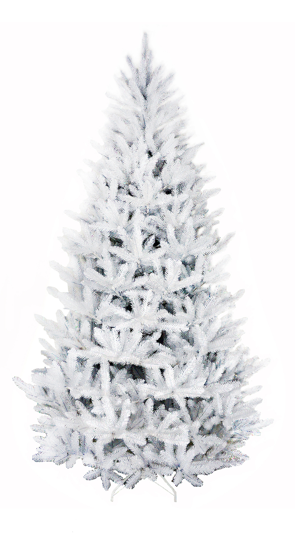 Salable artificial Christmas tree with snow