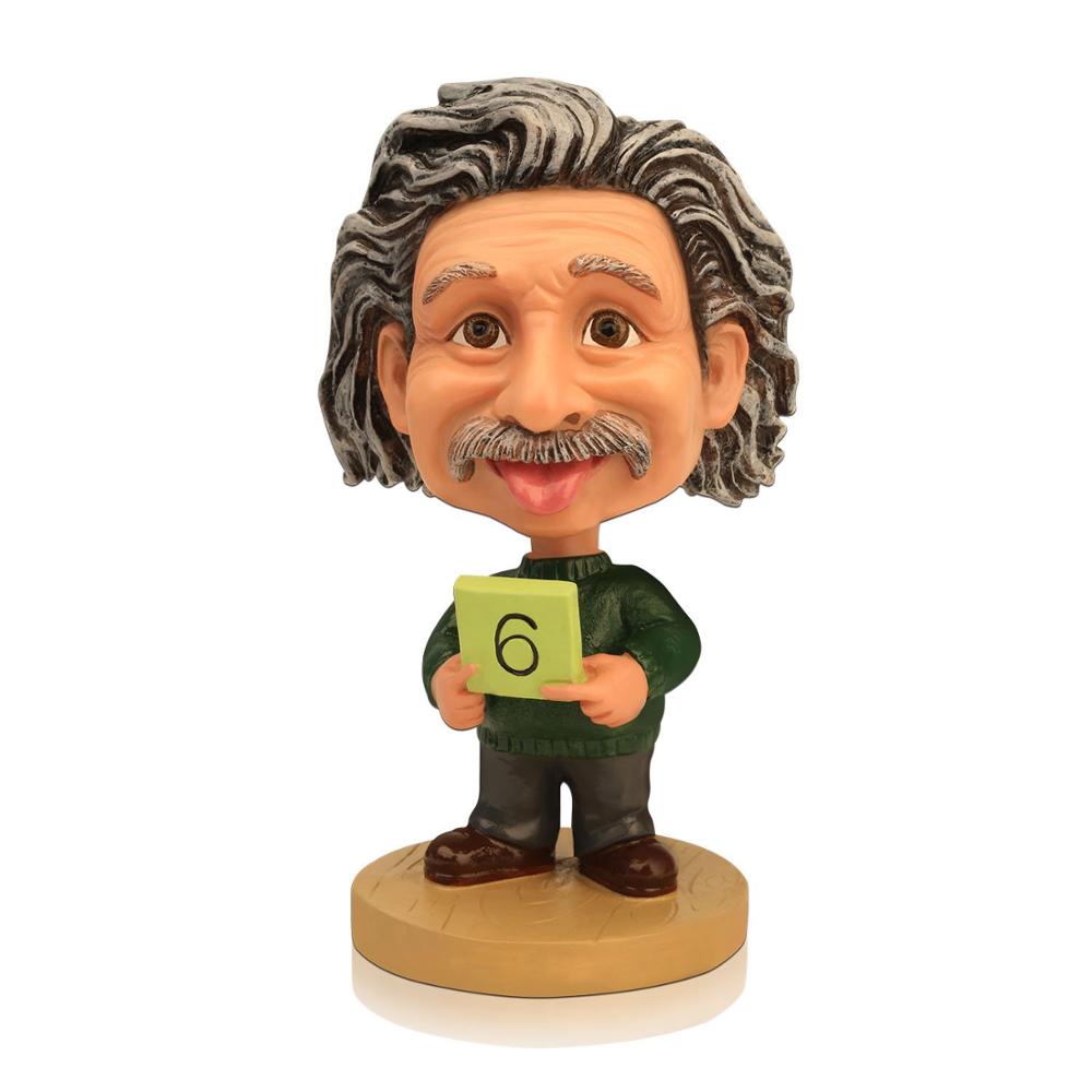 Wacky resin Einstein bobble head