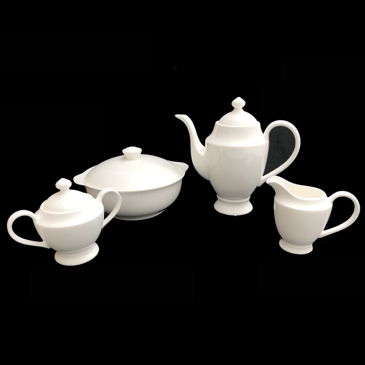 Hassan coffee cup and saucer pot set ceramic bowl pot milk jug sugar bowl set coffee utensils teapot