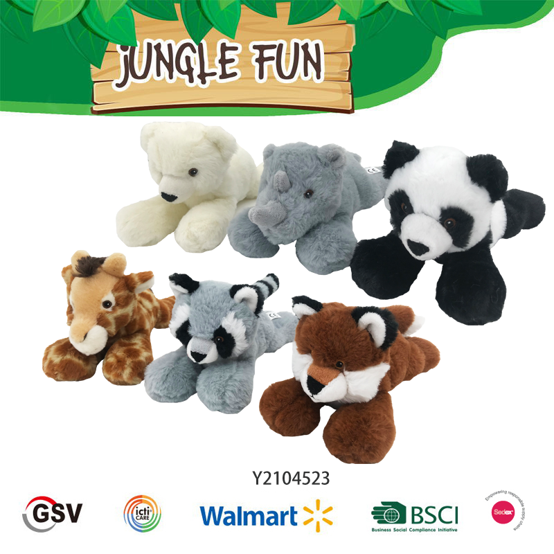 Wild Animals Panda Giraffe Fox Raccoon Gtst Plush Toy（y2104523）