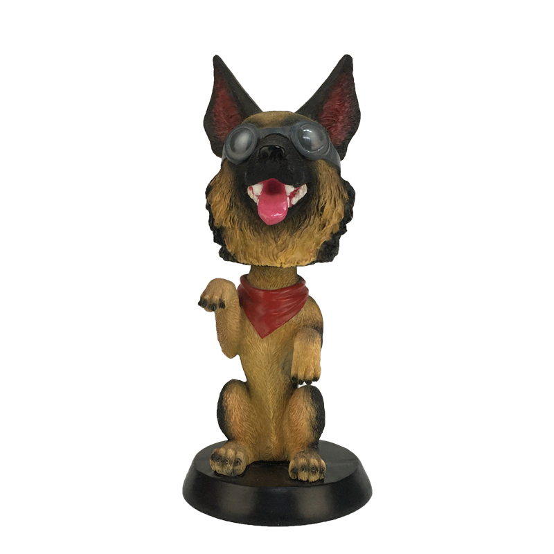 Customized animal resin indoor desktop decoration dog bobble heads