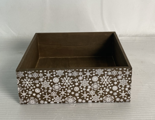 YR21032913 zhengheshun living room brown paulownia box with decoration