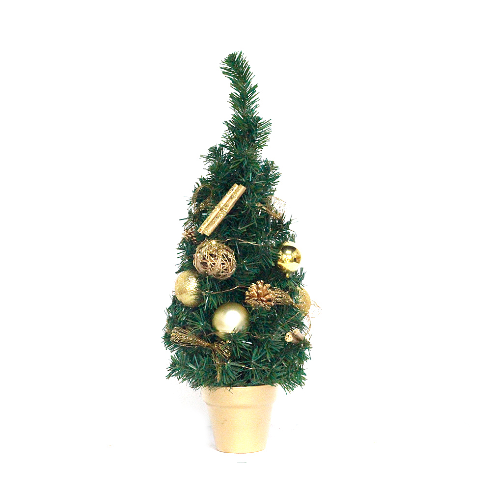 Decorative Chirstmas tabletop tree with ornaments