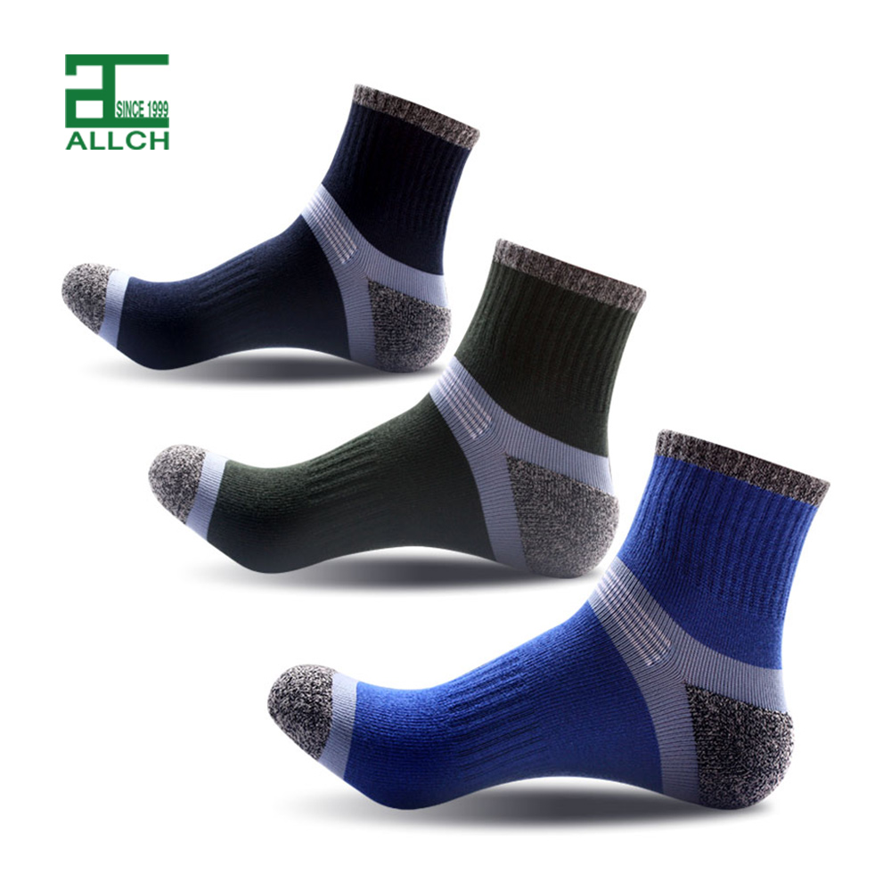 FS000255 Running Outdoor Ankle Socks Thick Knit Men Tube Warm Sports Socks